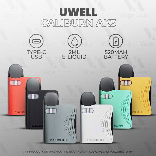 Caliburn AK3 Pod system Kit By Uwell